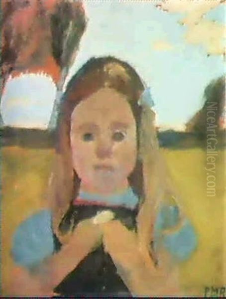 Das Kind (elsbeth) Oil Painting by Paula Modersohn-Becker