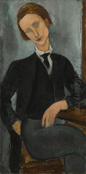 Portrait De Baranowski Oil Painting by Amedeo Modigliani