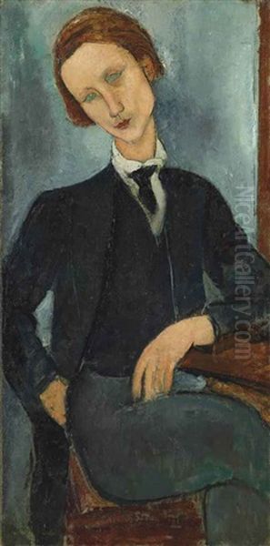 Monsieur Baranowski Oil Painting by Amedeo Modigliani