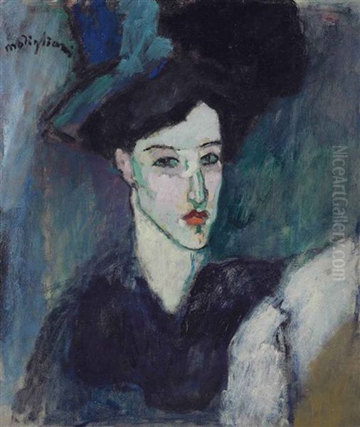 La Juive Oil Painting by Amedeo Modigliani