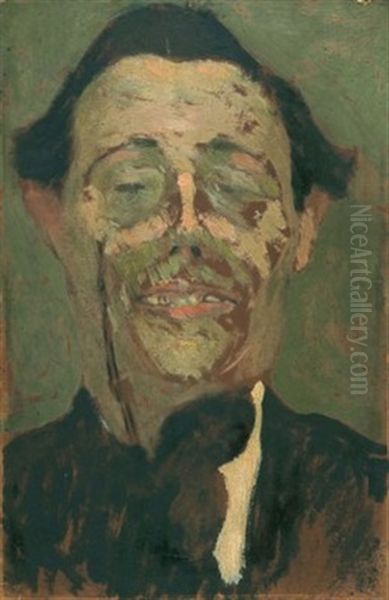 L'homme Au Monocle Oil Painting by Amedeo Modigliani