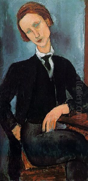 Portrait De Baranowski Oil Painting by Amedeo Modigliani