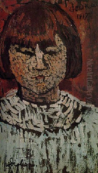 Portrait De Georges Ortiz Oil Painting by Amedeo Modigliani