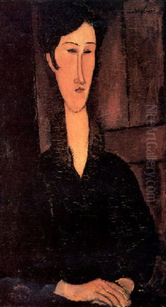 Ritratto Di Mme Zborowska Oil Painting by Amedeo Modigliani