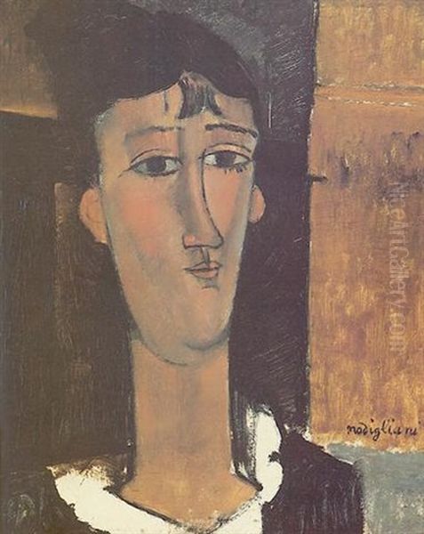 Portrait D'une Jeune Femme (la Concierge) Oil Painting by Amedeo Modigliani