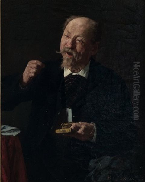 It Is To Sneeze Oil Painting by Louis Charles Moeller