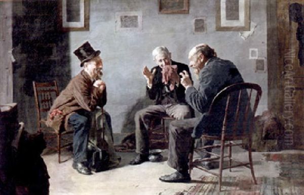 The Directors Meeting Oil Painting by Louis Charles Moeller