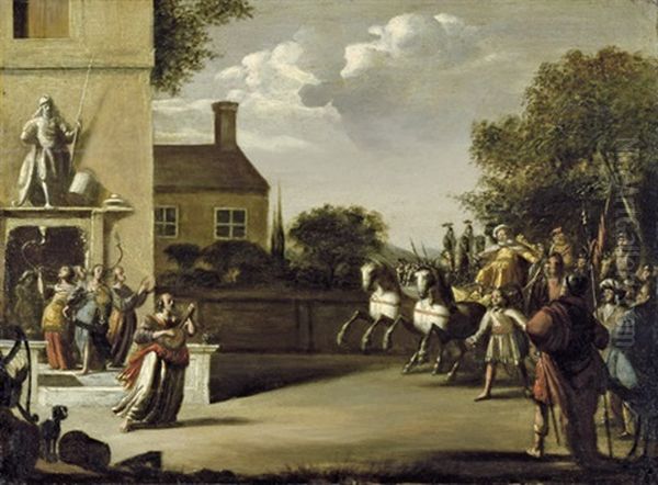 Die Heimkehr Des Jephta by Claes Cornelisz Moeyaert