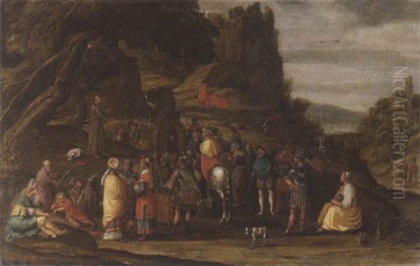 The Sermon On The Mount Oil Painting by Claes Cornelisz Moeyaert