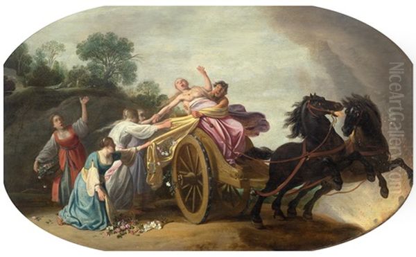 The Rape Of Persephone Oil Painting by Claes Cornelisz. Moeyaert