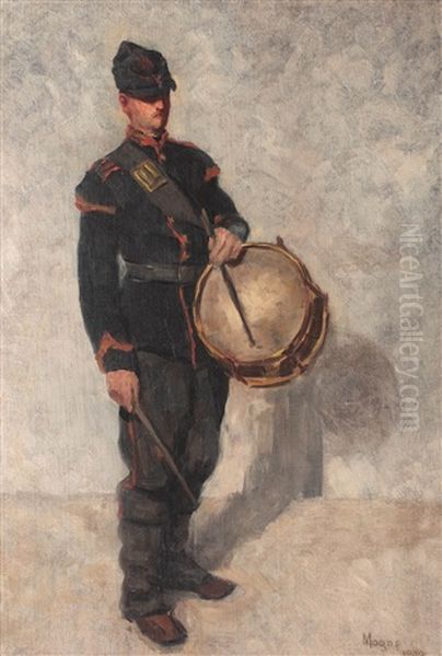 Tobosar Din Armata Regala Oil Painting by Nicolae Petrescu Mogos