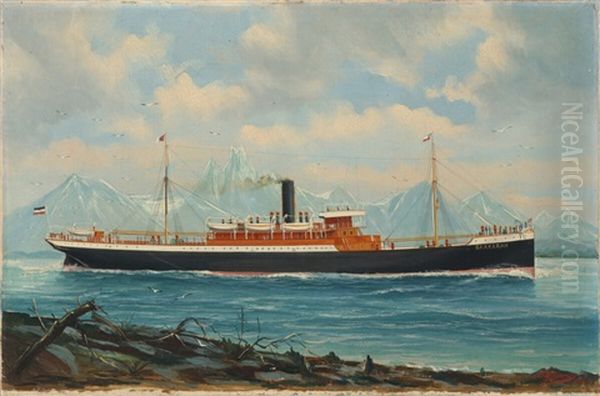 Portrait Of The German Steamer 