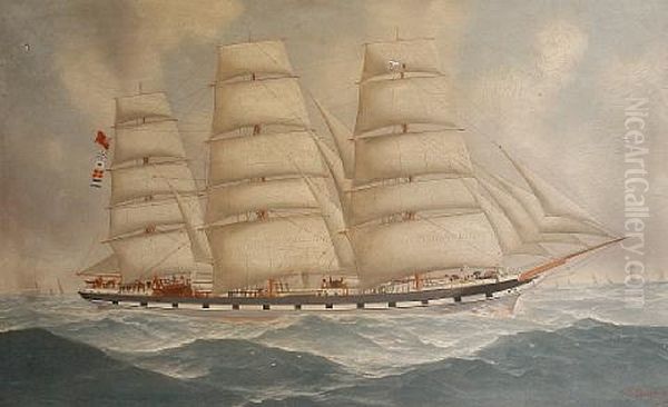 The Airlie At Sea Oil Painting by John Henry Mohrmann