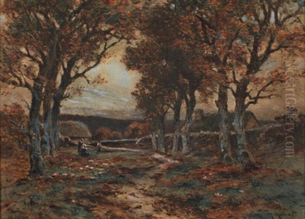 L'automne Oil Painting by Maurice Moisset