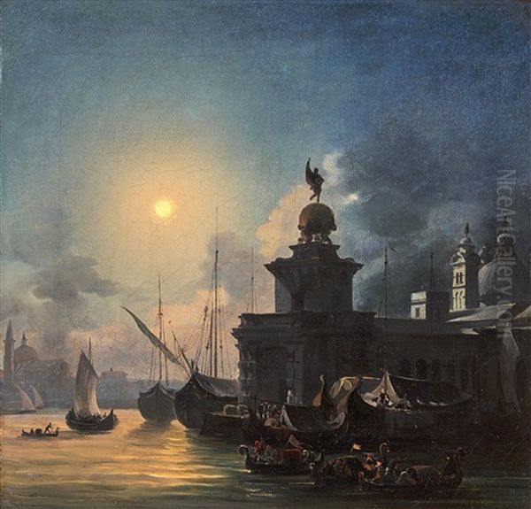 Venice Oil Painting by Federico Moja