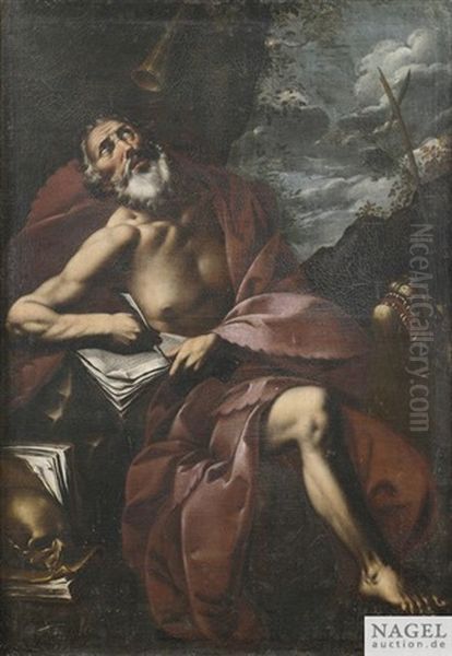 Der Heilige Hieronymus In Der Einode Oil Painting by Pier Francesco Mola