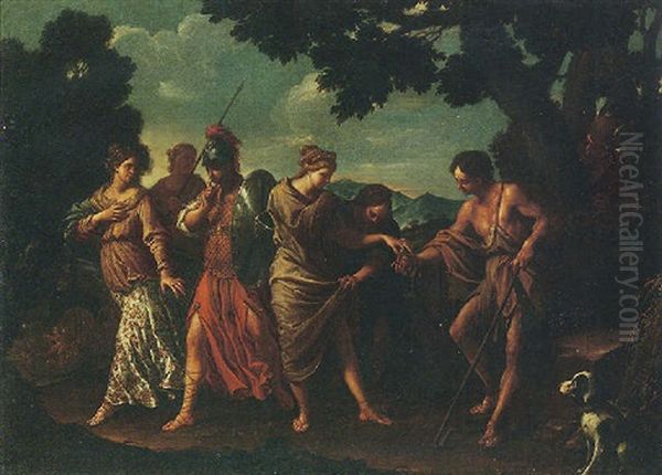 The Judgement Of Paris Oil Painting by Pier Francesco Mola