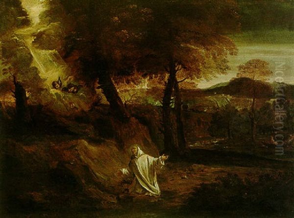 The Vision Of Saint Bruno Oil Painting by Pier Francesco Mola