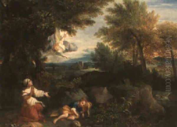 The Banishment Of Hagar And Ishmael by Pier Francesco Mola