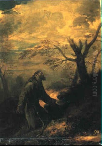 Saint Francis Oil Painting by Pier Francesco Mola