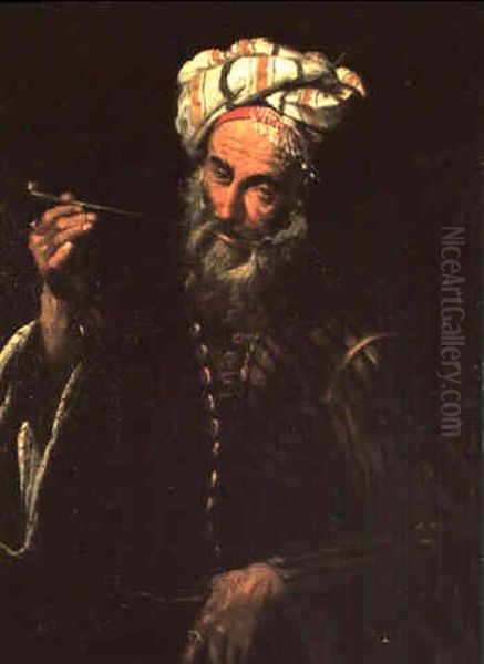 Orientale Che Fuma Oil Painting by Pier Francesco Mola