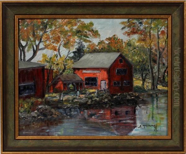 Autumn Landscape Oil Painting by Abram Molarsky