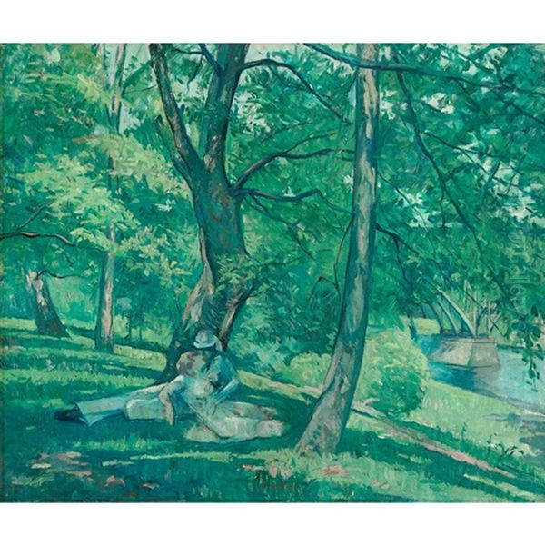 Lovers In The Park (fairmount) by Maurice Molarsky