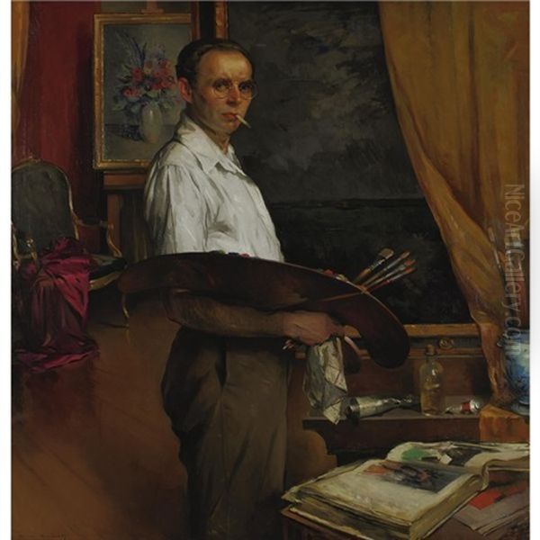 Self-portrait Oil Painting by Maurice Molarsky