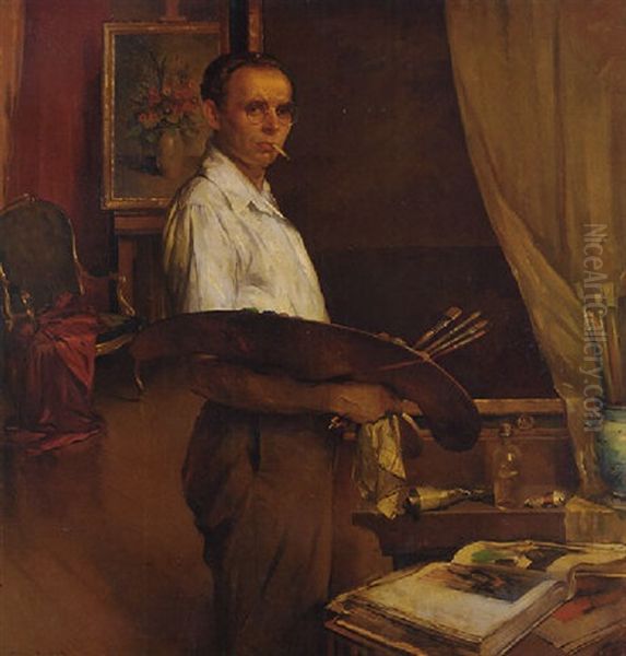 Self-portrait Oil Painting by Maurice Molarsky