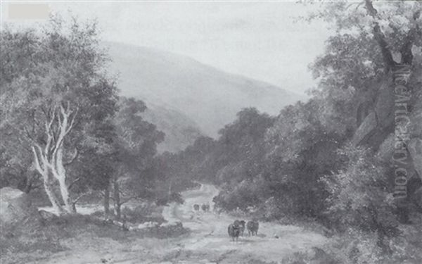 In Borrowdale, Cumberland Oil Painting by John Henry Mole