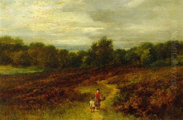 On Hampstead Heath Oil Painting by John Henry Mole