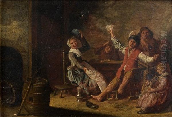 Rejouissances Dans Une Auberge Oil Painting by Bartholomeus Molenaer