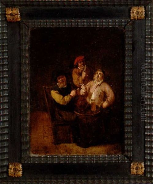 Kroginterior Oil Painting by Bartholomeus Molenaer