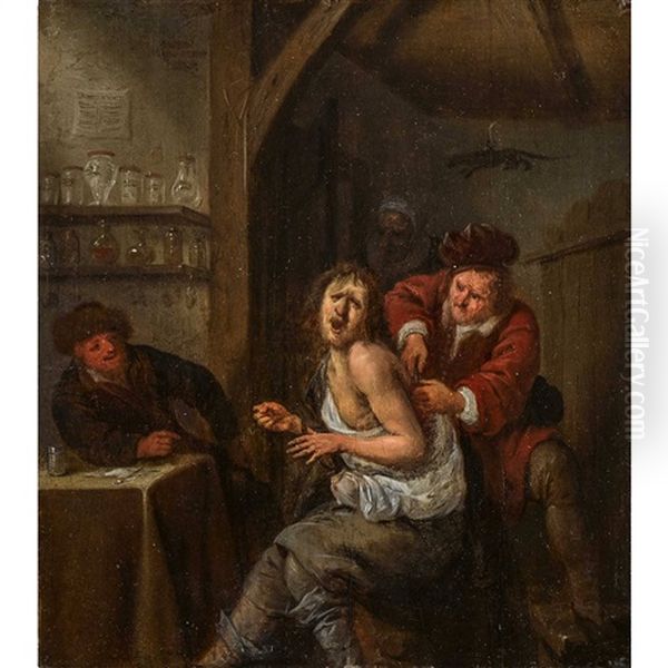 Der Dorfchirurg Oil Painting by Jan Jacobsz Molenaer