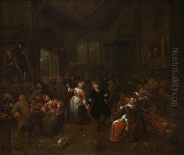 Kermese Oil Painting by Jan Jacobsz Molenaer