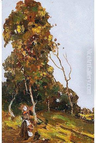 Paisaje Concampesina Oil Painting by Bartolomeo Bezzi