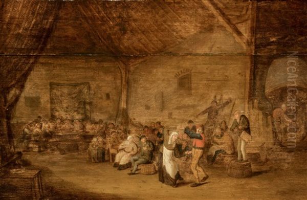 Peasant Wedding Oil Painting by Jan Miense Molenaer