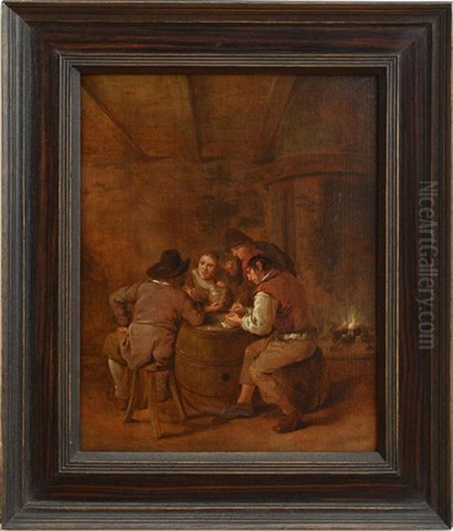 Boors Regaling Oil Painting by Jan Miense Molenaer