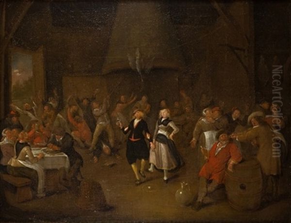 La Danza De Los Huevos Oil Painting by Jan Miense Molenaer