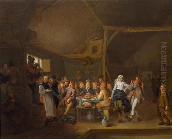 The Wedding Feast Oil Painting by Jan Miense Molenaer