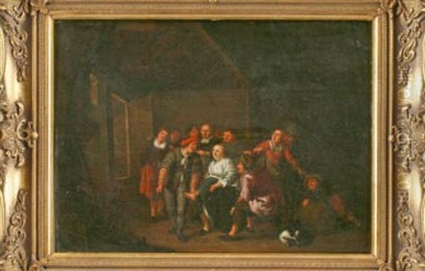 Wirtshausszene Mit Zahlreichen Personen Oil Painting by Jan Miense Molenaer