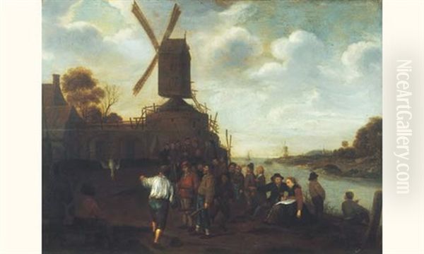 Le Jeu De L'oie Oil Painting by Jan Miense Molenaer