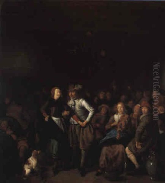 Danse A L'auberge Oil Painting by Jan Miense Molenaer