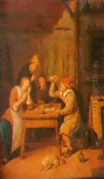 Der Besuch Des Arztes. Oil Painting by Jan Miense Molenaer