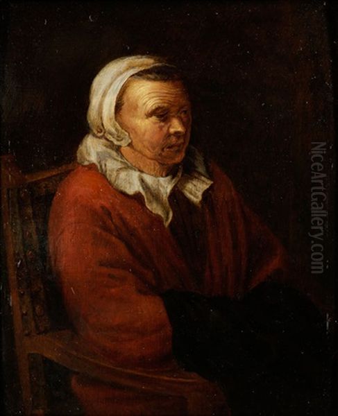 Portrait Einer Reifen Dame Oil Painting by Nicolaes Molenaer