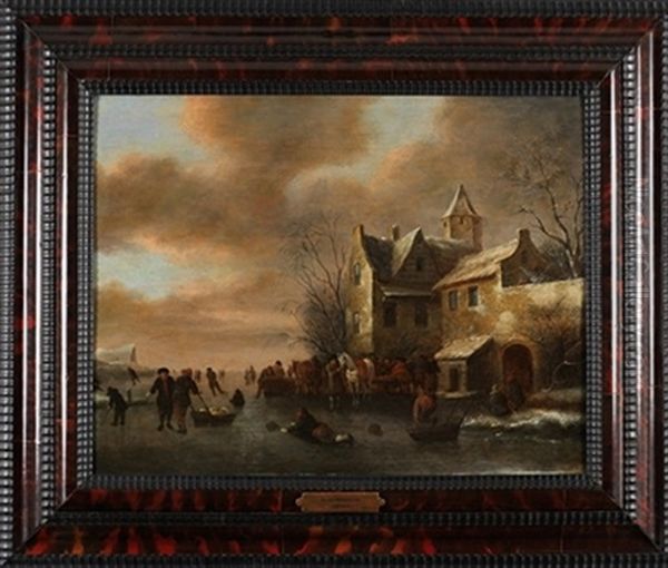 Paisaje Invernal Oil Painting by Nicolaes Molenaer