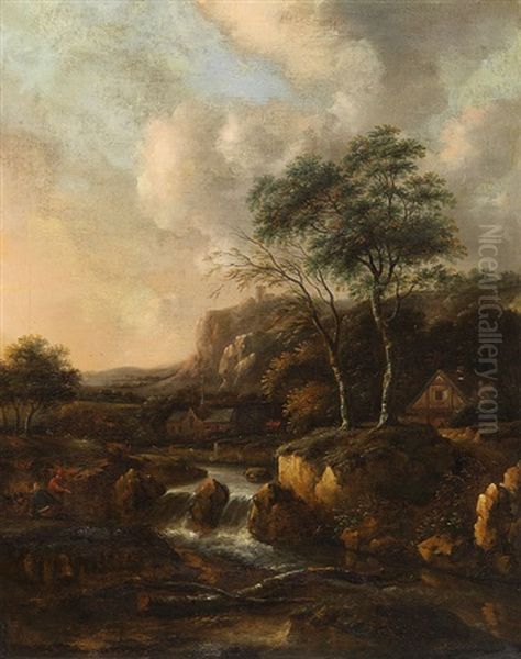 Landschaft Mit Flusslauf by Nicolaes Molenaer