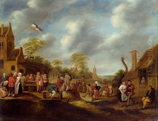 Dorffest Oil Painting by Nicolaes Molenaer