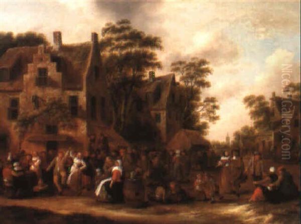 A Village Kermesse by Nicolaes Molenaer