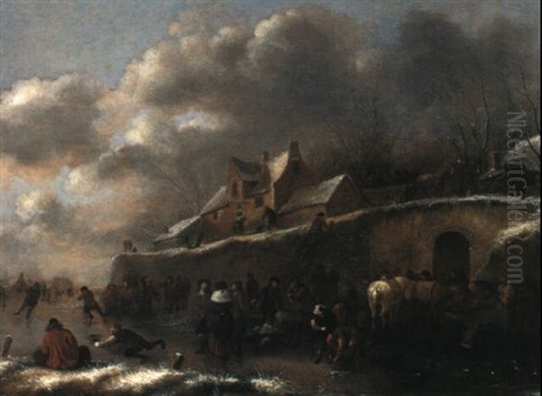 Winterfreuden Oil Painting by Nicolaes Molenaer